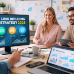 SEO strategy team meeting